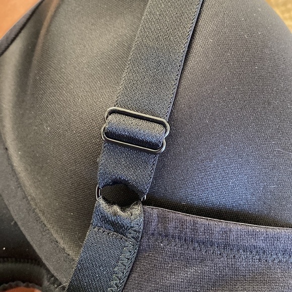 Serenada Full Coverage Wireless T shirt bra- Womens black Size 46C- plus size - Picture 4 of 7